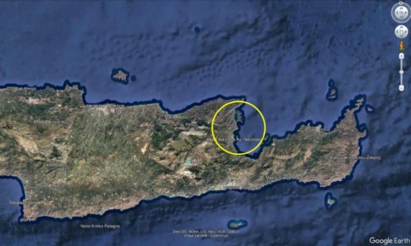 Schisma Eloundas Kreta, Elounda: Großes, erstklassiges Grundstück in erster Meereslinie zu verkaufen Grundstück kaufen